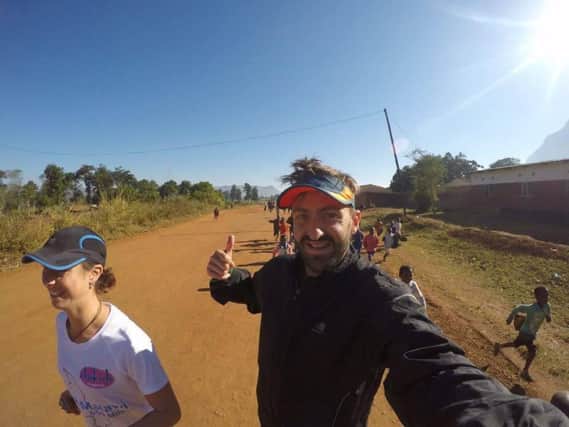 Emma Timmis and Brendan Rendall in Malawi