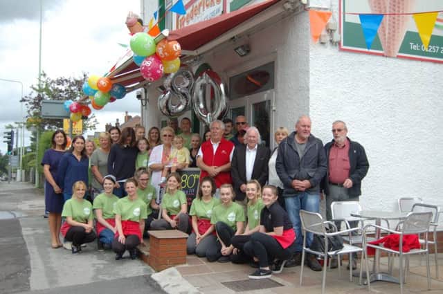 The team from Fredericks Ice Cream parlour, in Chorley, celebrated the 80th birthday of the family-run business by seleling 80 ice cream flavouers without closing for 80 hours over the weekend.