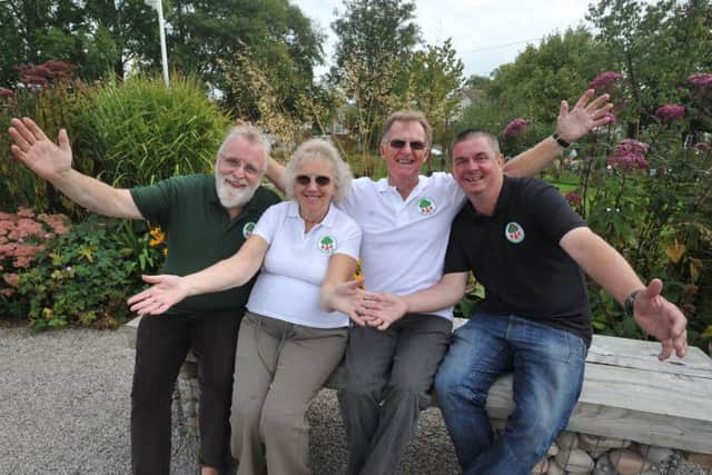 GARSTANG COURIER and LEP
Park trustees, from left, Joe Gilmour, Joan Baptie, Gordan Harter and Andy Brown are delighted to see the park up and running, at the Kepple Lane Park fun day to officially open the new facilities at the park, off Kepple Lane, Garstang.