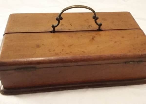 This writing box is in pristine condition and very unusual