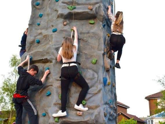 The climbing frame was one of the popular activities