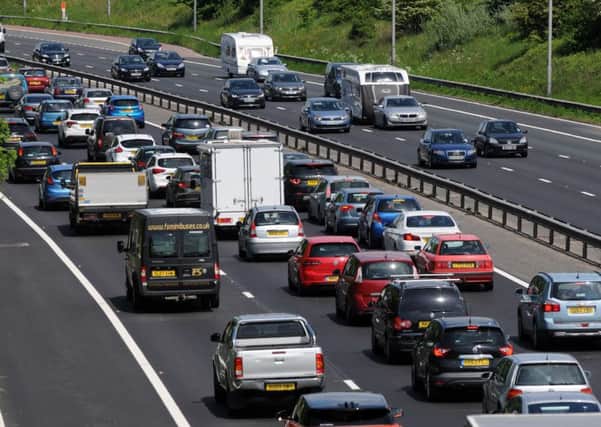 Traffic at a virtual standstill on the M6 northbound