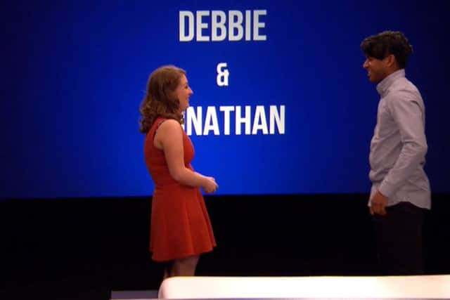 27 year old Debbie from Preston, who went on a date with Jonathan as part of new TV show UNDRESSED. Picture courtesy of Discovery Communications