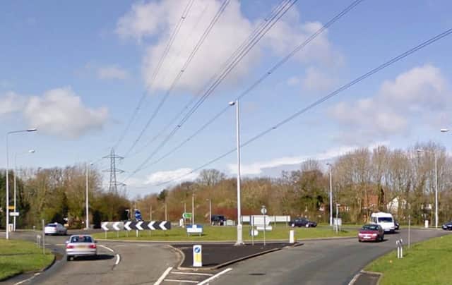 Pope Lane roundabout on the A582. Image courtesy of Google