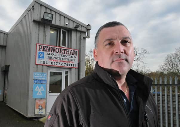 Mark Fishwick at Penwortham MOT Service & Repair Centre. Photo Neil Cross