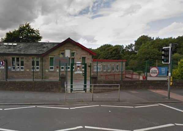 The Air Ambulance landed in the playing field of Whittle le Woods Primary School