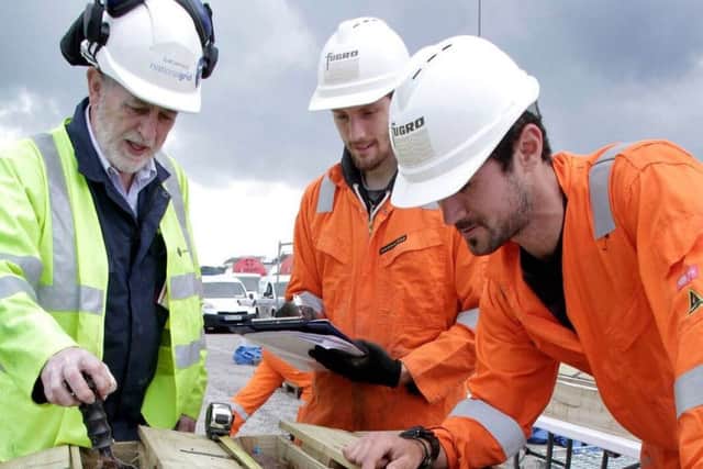 Engineering firm Fugro has been drilling boreholes in Morecambe Bay as part of information gathering for the project.