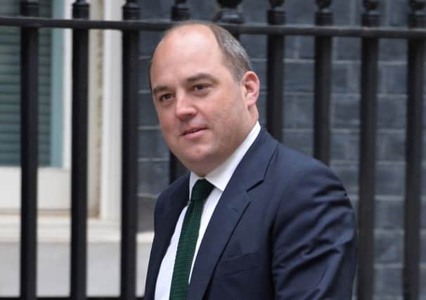 Ben Wallace arrives in Downing Street  for talks Prime Minister David Cameron where he was made Parliamentary Under Secretary of State at the Northern Ireland Office. PRESS ASSOCIATION Photo. Picture date: Tuesday May 12, 2015. Photo credit should read: John Stillwell/PA Wire
