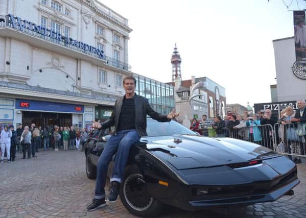 The Hoff and Knght Rider Kitt in Blackpool
