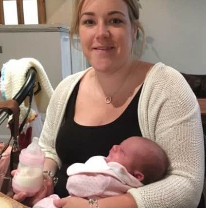 Andrew Hartley, 37, who was in a car accident when he was 17 which left him paralysed.Doctors told Andrew his chances of having children naturally were very slim - but he is now a proud dad-of-two.Andrew's wife Libby with their new baby daughter Isabella