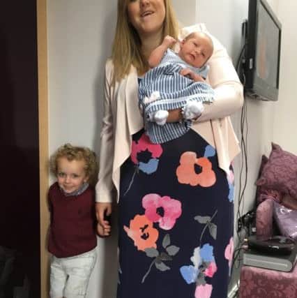 Andrew Hartley, 37, who was in a car accident when he was 17 which left him paralysed.Doctors told Andrew his chances of having children naturally were very slim - but he is now a proud dad-of-two.Andrew's wife Libby with their two children William, three and baby Isabella.