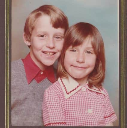 St Peter's CE Primary School ex pupil Vicki Thornely with her brother