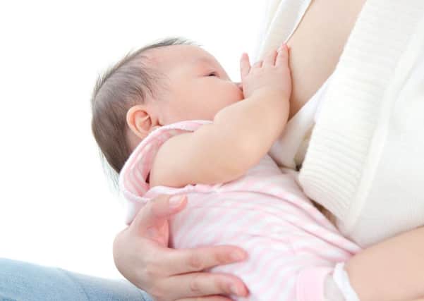 A Generic Photo of a baby being breastfed.  Picture credit PA Photo/thinkstockphotos.
