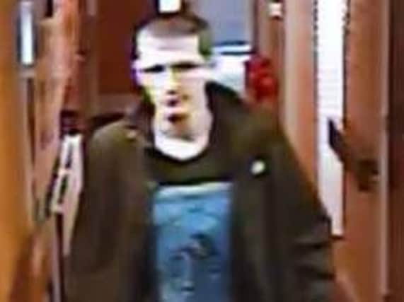 CLUES: Clear CCTV image of the suspect