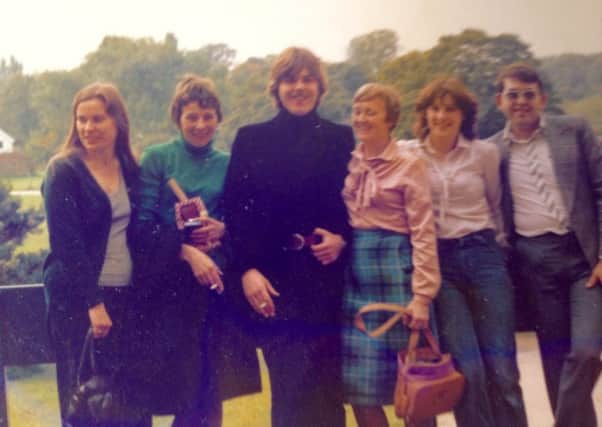 Elaine Stringer (second right) with former nursing friends - Sharoe Green Hospital