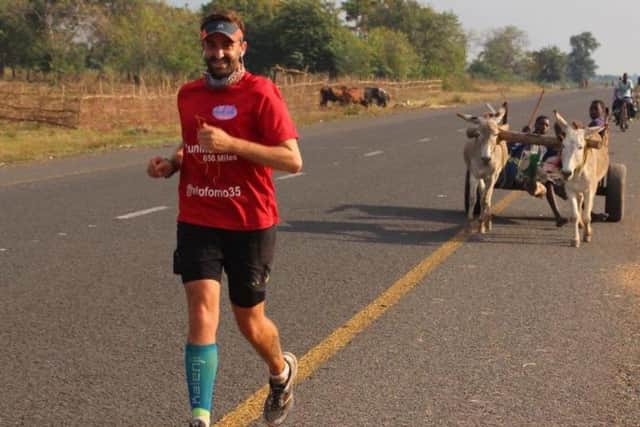 Brendan Rendall running in Malawi