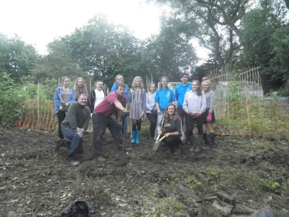 Members of MAP and NCS have been clearing the allotment space