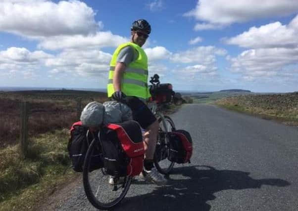 Alan Pinder, 51, from Ribchester cycled more than 3,000 miles around the British mainland to raise money for the RSPCA's Lancashire East branch.