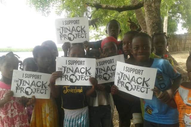 Children from West Africa support the Jinack Project