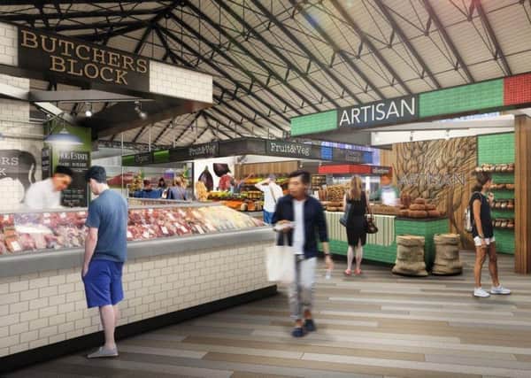 CGI of how the inside of the revamped market in Preston could look