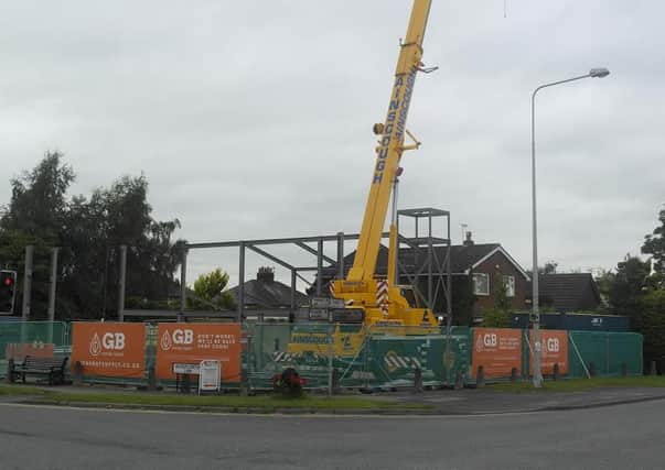 GOING UP: Work on the new GB Energy Supply offices is well underway in Broughton