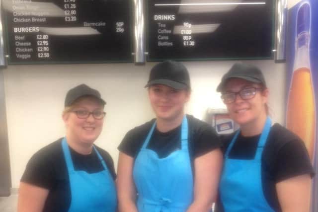 Staff Samantha Hodgson, Katie Topping and owner Nicola Clark