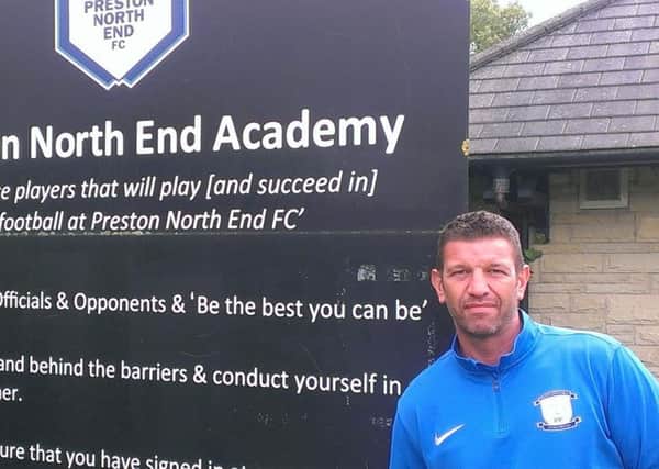 Andy Livingstone at PNE's academy base at UCLan Sports Arena