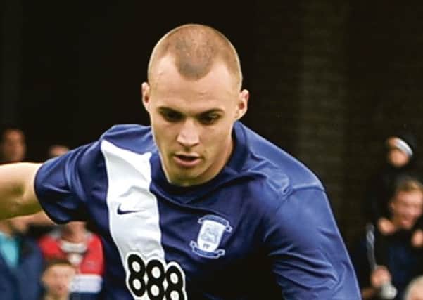 Liam Grimshaw in action for PNE