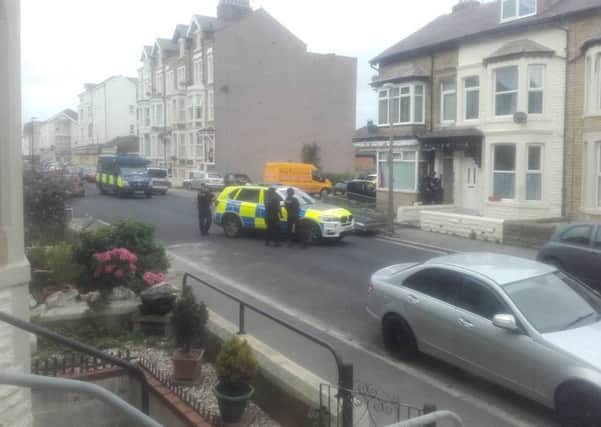 Police cars on Sefton Road, Heysham.
