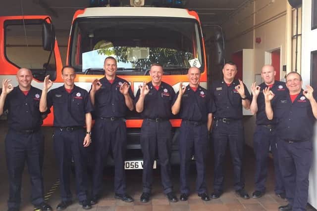 Padiham Fire Station crews support  the ItsOKToTalk campaign (s)