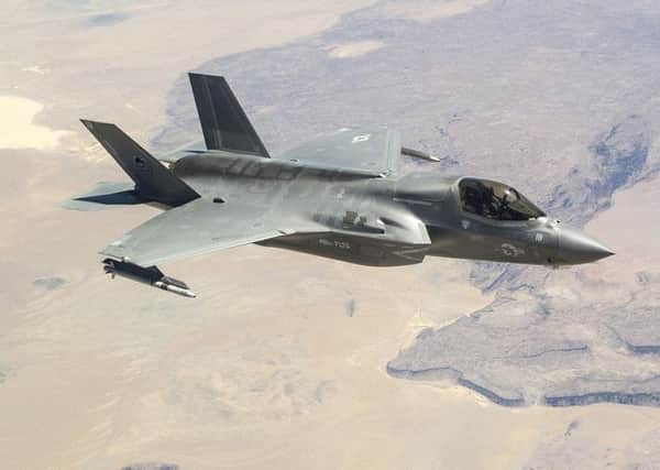 F35 weapons testing over California. BAE Systems is involved in the project.