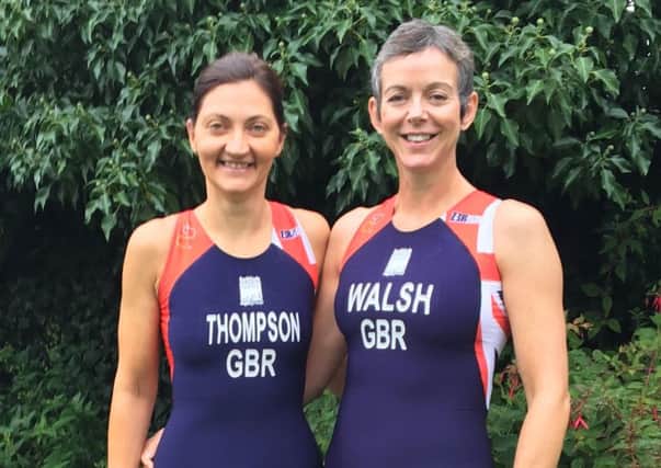 Leyland triathletes Mandy Walsh and Lorraine Thompson