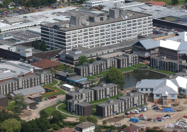 Aerial view RPHRoyal preston hospital fulwood