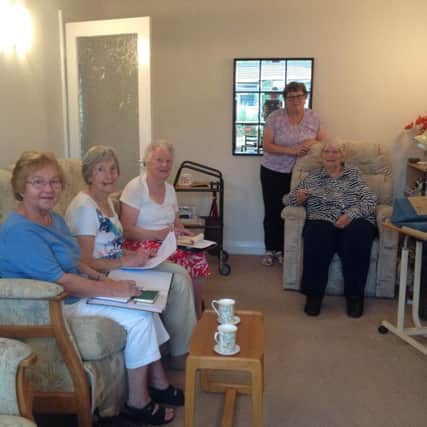Committee members of Fulwood and Broughton Townswomens Guild - Carol Jones, chairman,  Pat Woods, treasurer, Jean Lether, deputy chairman, Dorothy Law, secretary and Janet Bacon, publicity officer at their monthly business meeting