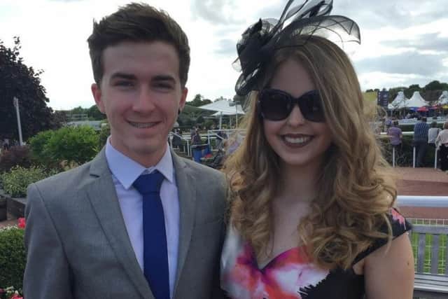 Hannah Lyson with her boyfriend Paul