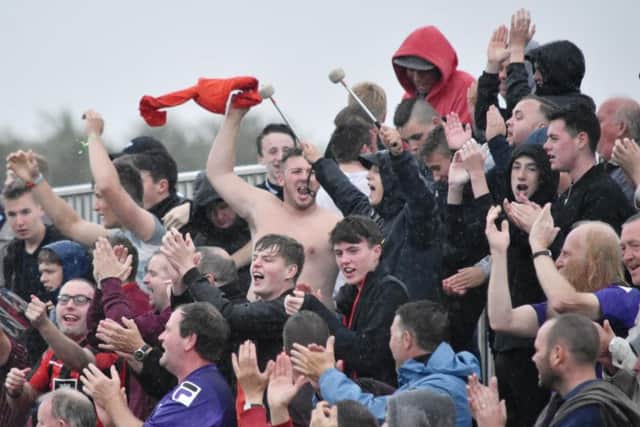 Morecambe's fans finally had a day to remember at the Crown Ground.