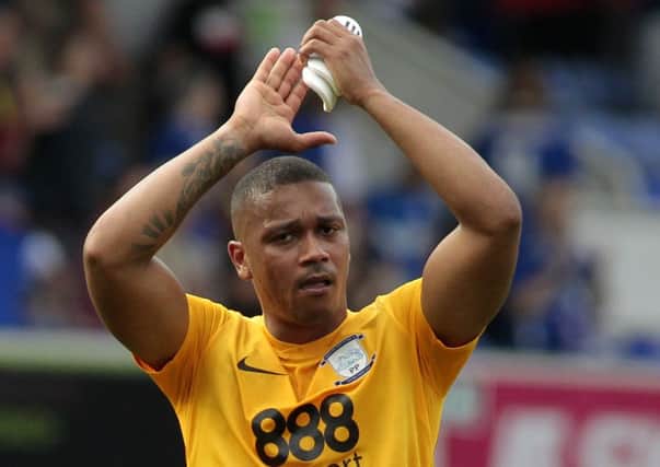 Chris Humphrey applauds the travelling support at the final whistle