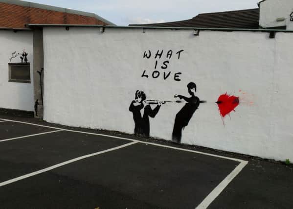 LOVE ALL: Romantic graffiti in Chorley