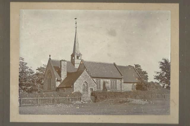 An early picture of St Luke's, Winmarleigh, which was consecrated in 1876