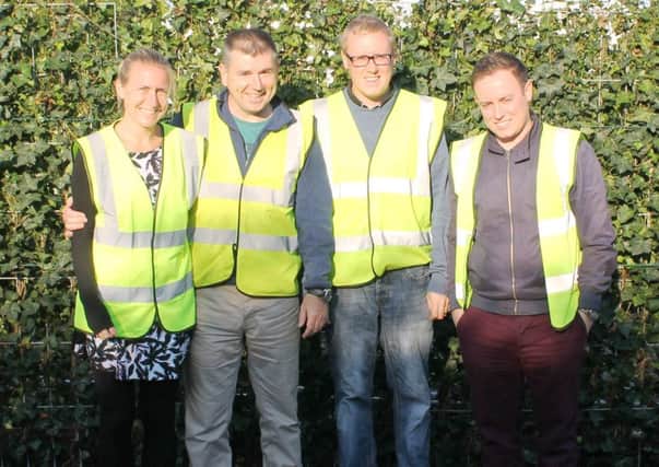 Euxton Group new management team - left to right : Kathryn Gallagher, new MD Michael McVey, Jamie Shipley and Paul Francis.