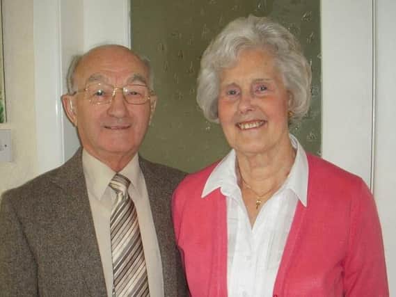 Dereck and Marjorie  Lewin are celebrating their diamond anniversary