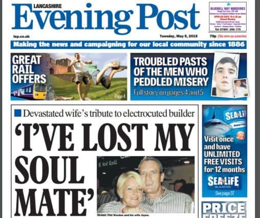 The Evening Post from May last year