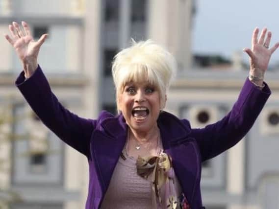 Dame Barbara Windsor in Blackpool for Friday's switch-on of the Illuminations.