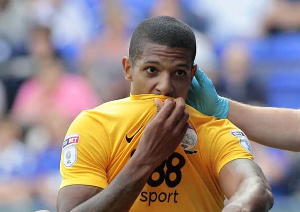 HOPEFUL: Preston are hopeful Jermaine Beckford will be fit to face Barnsley