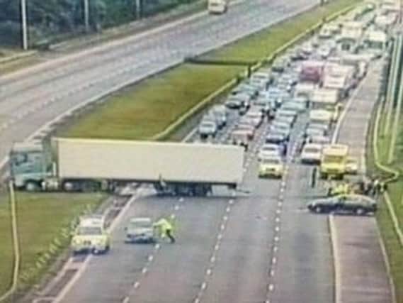 Lorry jack-knifed on the M6, causing problems southbound between junctions 32 and 31a