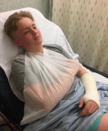 Jack Connor, 14, of Cottam, who was knocked off his bike and left in the road