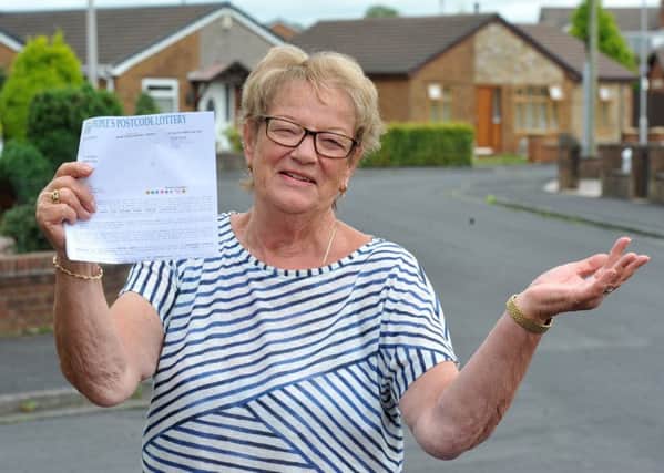 Photo Neil Cross Catherine Barker has been sent a letter, seemingly from the People's Postcode Lottery, to say she has won nearly half a million