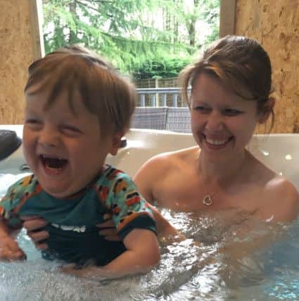 Rory Curzon Smith, 5, from Fulwood, Preston with mum Sally.
Rory requires daily intensive hydrotherapy