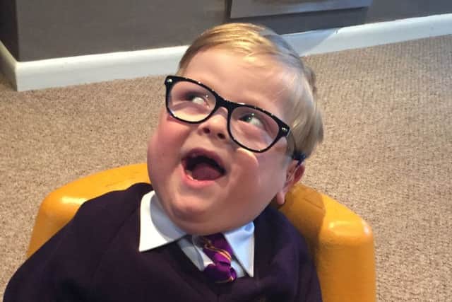 Rory Curzon Smith, 5, from Fulwood, Preston. Rory was born at 24 weeks and has a number of disabilities with complex sensory, neurological and mobility issues