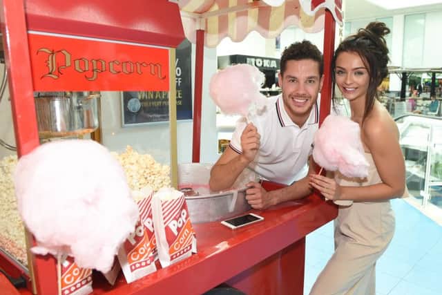 Today's event at Fishergate Shopping Centre with Scott and Kady from Love Island